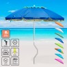 Parasol de plage aluminium leger visser protection uv GiraFacile 200 cm Afrodite Caractéristiques