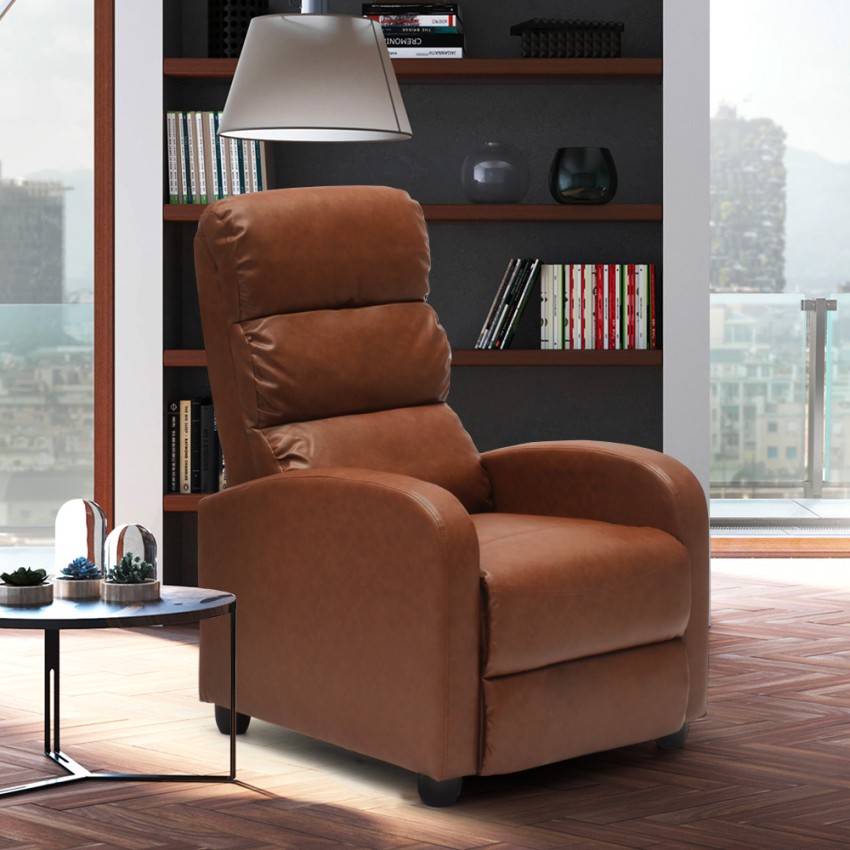 Fauteuil relax avec repose-pieds ELLY