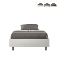 Lit double avec rangement 140x200 sommier français Azelia F Promotion