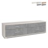 Meuble TV mobile avec commode 4 tiroirs design moderne Mila Promotion