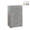 Commode bureau chambre à coucher 4 tiroirs design moderne Elita Modèle