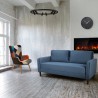 Canapé 3 places au design moderne pour chambre et salons en tissu Portland Réductions