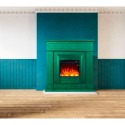 Cheminée électrique avec cadre en bois poêle basse consommation 1500W Lipari Achat