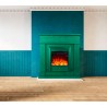 Cheminée électrique avec cadre en bois poêle à basse consommation 1500W Lipari Achat