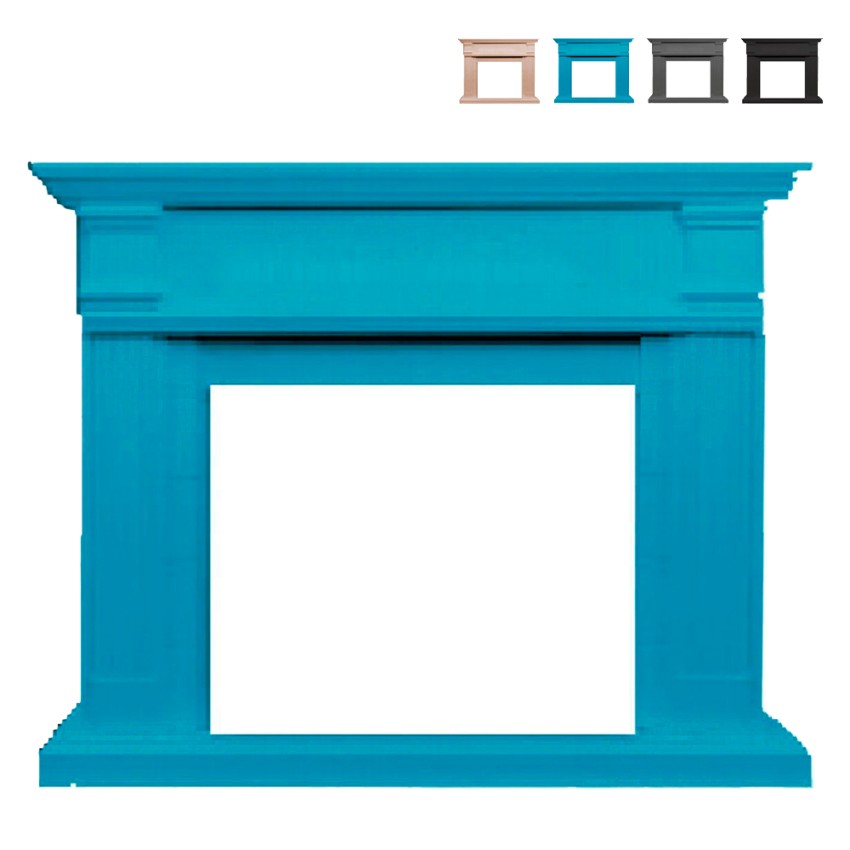 Cadre pour cheminée poêle électrique au sol style classique Caldera Sur Remises Cadre pour cheminée poêle électrique au sol style classique Caldera Sur Remises