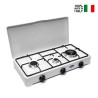 Cuisinière à gaz GPL méthane 3 feux maison 5328BGPS/C CF Parker Offre