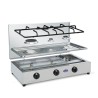 Réchaud à gaz inox 3 feux GPL méthane 3300ACCGPS CF Parker Choix