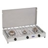 Réchaud à gaz portable camping 3 brûleurs avec couvercle 5523G CF Parker Promotion