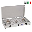 Cuisinière à gaz naturel GPL pour usage domestique 3 feux 5523SG CF Parker Offre