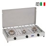 Cuisinière à gaz naturel GPL pour usage domestique 3 feux 5523SG CF Parker Offre