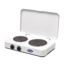 Réchaud de camping électrique 2 plaques avec couvercle 5322PBC CF Parker Promotion