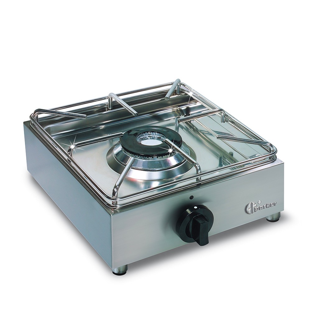 Cuisinière à gaz professionnelle 1 feu acier inoxydable BIG5001L Parker