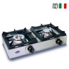 Réchaud à gaz 2 feux pose libre cuisine professionnelle BIG7002L1 Parker Vente