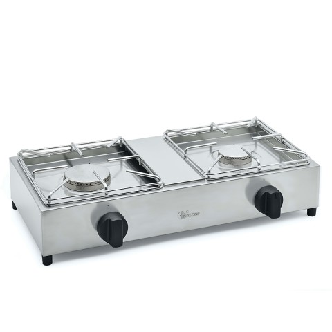 Réchaud professionnel à poser à gaz 2 feux BIG7502L1 Parker Promotion