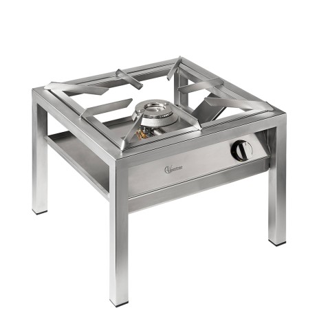 Réchaud à gaz professionnel en acier 1 brûleur 14 kW SP6050L Parker Promotion