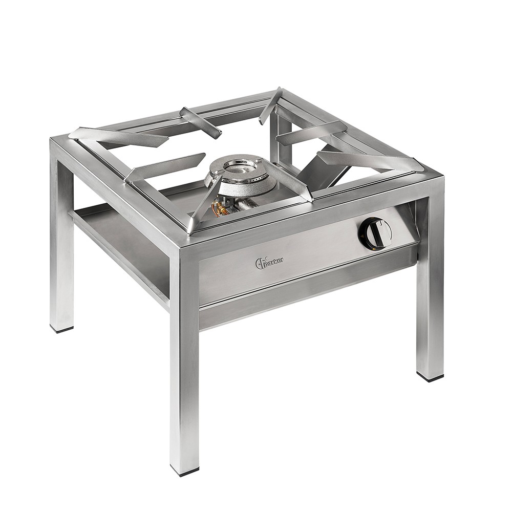Réchaud à gaz professionnel en acier 1 brûleur 14 kW SP6050L Parker