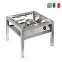 Réchaud à gaz professionnel en acier 1 brûleur 14 kW SP6050L Parker Vente