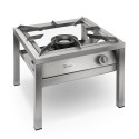 Réchaud professionnel à gaz en acier inoxydable 1 feu 20 kW SP6050LMIR Parker Promotion