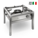 Réchaud professionnel à gaz en acier inoxydable 1 feu 20 kW SP6050LMIR Parker Vente