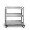 Chariot de cuisine professionnel en acier inoxydable 3 étagères Giorgio Parker Promotion