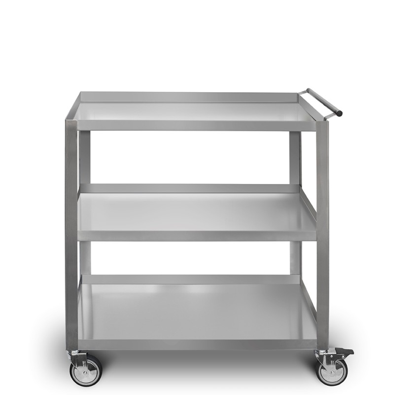 Chariot de cuisine professionnel en acier inoxydable 3 étagères Giorgio Parker Promotion