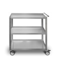 Chariot de cuisine professionnel en acier inoxydable 3 étagères Giorgio Parker Promotion