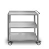 Chariot de cuisine professionnel en acier inoxydable 3 étagères Giorgio Parker Promotion