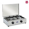 Réchaud à gaz de camping inox 2 brûleurs 200ACCGP CF Parker Réductions