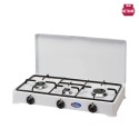 Cuisinière à gaz 3 feux usage domestique méthane GPL 5328BGPS CF Parker Réductions