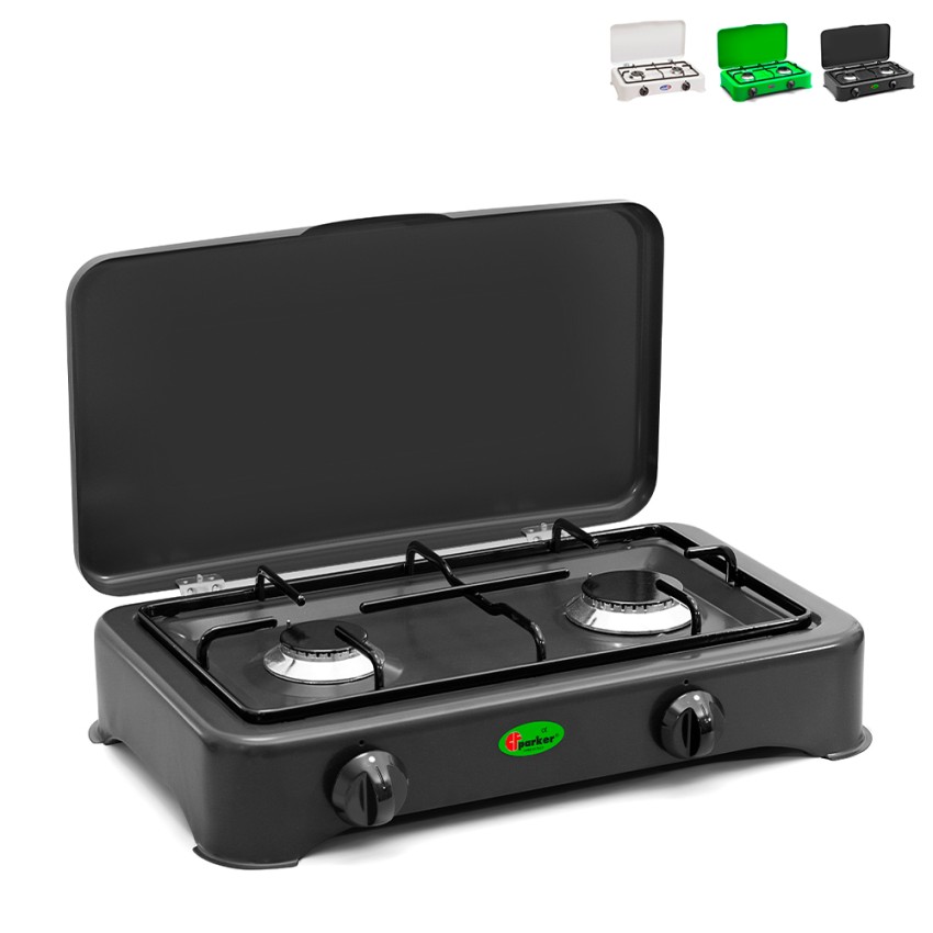 Réchaud à gaz portable 2 brûleurs pour camping 5326GP CF Parker Promotion Réchaud à gaz portable 2 brûleurs pour camping 5326GP CF Parker Promotion