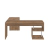 Bureau d'angle moderne en bois Vilnis WD 160/180cm Remises