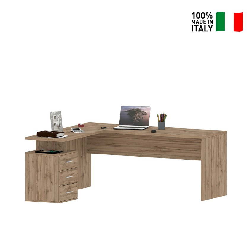 Bureau CALPE Sonoma en chêne - L 160 cm