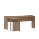 Bureau d'angle moderne en bois avec 3 tiroirs New Selina WD Réductions