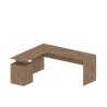 Bureau d'angle moderne en bois avec 3 tiroirs New Selina WD Modèle