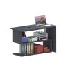 Bureau d'angle pivotant gris 2 étagères Volta RT Offre