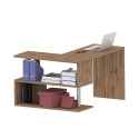 Bureau d'angle design pivotant en bois avec 2 étagères Volta WD Catalogue