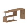 Bureau d'angle design pivotant en bois avec 2 étagères Volta WD Modèle