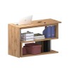 Bureau d'angle design pivotant en bois avec 2 étagères Volta WD Prix