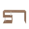 Bureau moderne espace de travail compact en bois 140x60cm Bolg WD Remises