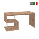 Bureau moderne espace de travail compact en bois 140x60cm Bolg WD Vente