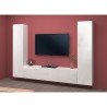 Meuble TV de salon moderne blanc 2 armoires Vibe WH Remises