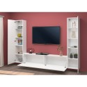 Meuble TV de salon moderne blanc 2 armoires Vibe WH Catalogue