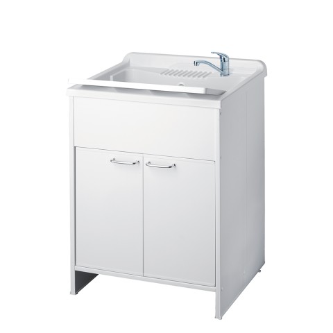 Meuble de buanderie 60x60 cm avec 2 portes et planche 9007K Negrari Promotion