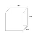 Meuble de buanderie 60x60 cm avec 2 portes et planche 9007K Negrari Réductions