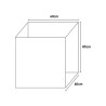Meuble de buanderie 60x60 cm avec 2 portes et planche 9007K Negrari Réductions