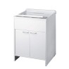 Meuble lavabo mobile pour buanderie avec planche, 2 portes 60x50cm 9002K Negrari Promotion