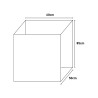 Meuble lavabo mobile pour buanderie avec planche, 2 portes 60x50cm 9002K Negrari Réductions