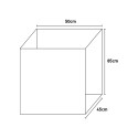 Meuble buanderie 45x50 cm lavabo blanc planche à laver 9006K Negrari Remises