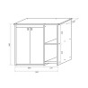 Meuble de protection pour machine à laver extérieur blanc 2 compartiments en PVC 5012PRO Negrari Offre