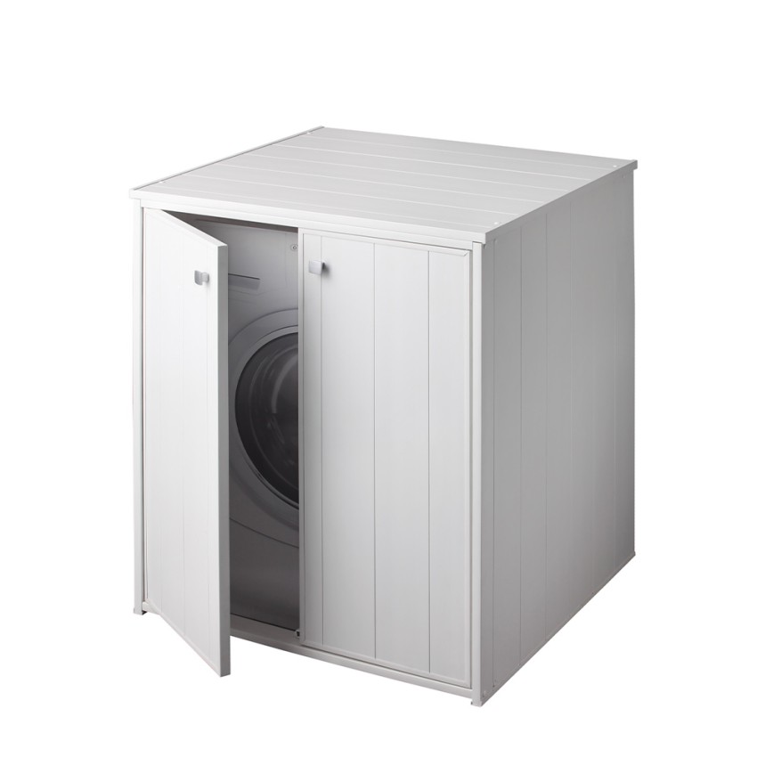 Meuble couvre machine à laver PVC XXL de buanderie 5013P Negrari  Promotion
